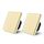 BSEED 2er Pack Normal Touch Lichtschalter, Glas Berührung Wandlichtschalter 110V - 240V 10 Amp Gehärtete Kristallplatte mit LED Lampe Hintergrundbeleuchtung 3 Fach 2 Weg Gold, Größe: 3 Fach 2 Weg-2 Pack, Farbe: Gold