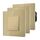 BSEED Lichtschalter aus Glas, Unterputz Wechselschalter,Wandschalter, Einfache Montage, 86mm 1 Fach 1 Weg Gold, 3 Pack, Größe: 1 Fach 1 Weg-3 Pack, Farbe: Gold