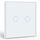 BSEED Touch Lichtschalter 2 Fach 1 Weg Wandschalter Unterputz mit Glasrahmen 86mm Lichtschalter Weiss 500W(Nicht Smart Schalter), Größe: 2 Fach 1 Weg, Farbe: Weiß