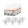 Osram Niedervolt-LED-Reflektorlampen MR16 mit Retrofit-Stecksockel, 35 Watts Ersatz, GU5.3, 2700 Kelvin, Glass, 6-er Pack, Dark Gray, Stil: 35W-Ersatz, Größe: 6 Stück, Mustername:: 120° Abstrahlwinkel, Farbe: 2700k Warmweiß