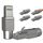 RedStar24 RJ45 Stecker Werkzeuglos CAT 7 – Netzwerkstecker für Verlegekabel AWG 22-24 – CAT7 CAT6a LAN Kabel Netzwerkkabel Ethernet – Geschirmt – LSA feldkonfektionierbar – 10 Gbps – 6 Stück, Größe: 6 Stück, Farbe: CAT.7
