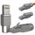 RedStar24 RJ45 Stecker Werkzeuglos CAT 7 – Netzwerkstecker für Verlegekabel AWG 22-24 – CAT7 CAT6a LAN Kabel Netzwerkkabel Ethernet – Geschirmt – LSA feldkonfektionierbar – 10 Gbps – 4 Stück, Größe: 4 Stück, Farbe: CAT.7