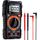 KAIWEETS Digital Multimeter KM100, Spannungsmesser für AC/DC Spannung, DC Strom, Durchgang, Widerstand, Diode (mit Messleitungen) Schwarz, Farbe: Schwarz - KM100s