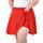 TRIWORKS Elegante Rock Grosse Grössen Damen Mädchen Basic Casual Mini Sommer Kurz Skater Stretchy Rock mit Hose A-Linie Versatile Elastische Minirock Tennisrock L-5XL, Größe: L Große Größen, Farbe: Rot