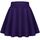 Zeagoo Damen Rock Basic Solid Mini Skater Rock Sommer Kurze Röcke Vielseitige Dehnbaren Hohe Taille A-Linie Tennisrock Tanzrock, Größe: XXL, Farbe: Lila
