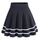 DRESSTELLS Rock Damen Kurz Skater Rock A-Linie Hohe Taille Minirock Silvesteroutfit Anime Faltenrock Karneval Tennis Rock, Größe: L, Farbe: Black-White