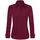 J.VER Bluse Damen Casual Business Bluse Damen Button Down Shirts Klassische Langarm Kragen Tops Bügelleichtes Modern Oberteil, Größe: L, Farbe: Burgunderrot
