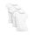Basic Treasure 2/3er Pack Tshirt Damen, Kurzärmliges Damen Shirt oder Langarmshirts für Frauen, 100% Baumwolle T Shirt, Größe: M, Farbe: 3x Weiß - Kurzarm