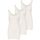 ONLY 3er Pack Damen Oberteile Basic Tank Tops weiss, schwarz, grau, blau, Creme Frauen Shirt lang Sommer Shirts Top 15201465, Größe: L, Farbe: Weiß (Cloud Dancer)
