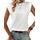 ZEAGOO Top Damen Basic Tanktop Ärmellose T Shirt Sommer Cap Ärmel Top Locker Blusentop Rundhals Oberteile Einfarbig Weste, Größe: M, Farbe: Weiß