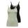 ONLY Female Tanktop Normal geschnitten Rundhals Tank-Top, Größe: XS, Farbe: Desert Sage/Pack:desert Sage/Black