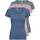 ONLY 3er Pack Damen Basic T-Shirt Kurzarm Slim Fit Baumwolle, Größe: S, Farbe: Farb Mix 5