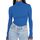 DUOEASE Rollkragenpullover Damen Basic Einfarbig Langarmshirt Damen Herbst Winter Oberteile Rollkragen Langarm Tshirt Elegant Casual Top, Größe: XL, Farbe: Tiefblau