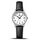 LN LENQIN Uhr Damen Armbanduhr Damen Uhr mit Grossen Ziffern Analog Quarzuhr für Frauen mit Lederband, Farbe: 01- Schwarz Silber Weiß
