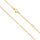 OSTAN Gold Ankerkette Goldene Kette Damen Vergoldet Wasserfest Antioxidation Breite 1,4mm Lang 40-100cm + 5cm, Farbe: 45+5cm