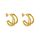 Purelei Eono Ohrringe – Damenohrringe aus langlebigem Edelstahl – Wasserfeste Ohrringe Damen – 2 cm Durchmesser – Modeschmuck für deinen individuellen Look, Farbe: Goldfarben
