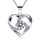 B.Catcher Halskette Damen, Silber 925 Herzkette, Herz änhänger Silber Kette Damen, Muttertag Geburtstag Valentinstag Weihnachten Schmuck Geschenke Frauen Ehefrau, Mutter, Freundin, Tochter, 45 cm, Farbe: Silber