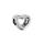 Pandora Purely Pandora Charm mit Perlen und offenem Herz, Farbe: ['Silber']