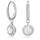Swarovski Una Angelic Kollektion Tropfenohrringe, Stil: Una Angelic Tropfenohrringe Stil Zwei, Farbe: Weiß, rhodiniert