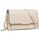 Roulens Klein Handy Umhängetasche,Damen Kleine Umhängetasche, Veganes Leder Crossbody Schultertasche Reisepass Handytasche mit Kartenschlitz Verstellbar Abnehmbar Schultergurt, Farbe: Az-beige