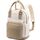 LOVEVOOK Rucksack Damen Klein, Wasserdicht Cityrucksack Handtasche 2 in 1 mit USB Ladeanschluss, Mini Tasche Daypack Backpack Women Elegant für Freizeit Schule Reisen Arbeit, Khaki Beige, Größe: 11 zoll, Farbe: A-khaki & Beige