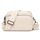 TIAASTAP Damen Umhängetasche Klein Leder Handtasche Crossbody Bag Crossbag Schultertasche Damen Tasche Moderne Taschen mit breitem Schultergurt und 3 Fächern, Farbe: A-beige01