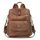 Puwuzixi Frauen Rucksack Wasserdicht Anti-Diebstahl Leichtgewicht PU Mode Reisen Mehrzweck Cabrio Geldbörse Umhängetasche Handtasche Rucksack, Farbe: Caramel