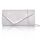 Larcenciel Clutch, Glänzende Pailletten Abendtaschen mit Abnehmbarer Kette, Envelope Handtasche für Damen, Elegante Cross Body Umhängetasche für Hochzeit, Party, Bankett, Feiertage (Silber), Farbe: silber