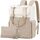 LOVEVOOK Rucksack Damen Gross, 15,6 Zoll Laptop Rucksacktasche Schulrucksack Teenager, Wasserdicht Arbeitstasche Handtasche 2 in 1, Lehrertasche Tagesrucksäcke für Reise Uni Business, Beige Khaki, Größe: 15.6", Farbe: 2- Beige Khaki