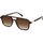 SOJOS Sonnenbrille Damen Herren Retro, Vintage Eckig Kunststoff Trendy Damen Herren Sonnenbrillen SJ2202, Farbe: Braun