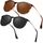 Ulknyss Sonnenbrille Damen Polarisiert Retro Runde Sonnenbrillen UV400 Schutz Vintage Sunglasses für Damen Fahren Reisen, Farbe: Schwarz&braun