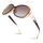 Sunier Sonnenbrille Damen Polarisiert Gross Übergrosse Elegant Klassische Vintage Oversize Sonnenbrille Frauen mit 100% UV400 Schutz, Farbe: 1.1 Klarer Braun Rahmen Verlaufsglas Braun