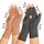 Zexhoor 2 Paar Arthritis Kompressionshandschuhe für Damen und Herren, Karpaltunnelschmerzlinderung, fingerlos für Tippen und tägliche Arbeit, Größe: S, Farbe: BW+GY