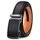 BULLIANT Gürtel Herren, Gürtel Ratsche Ledergürtel Automatikschliesse für Herren Anzug Business Kleidung,Breit 35mm,Grösse Angepasst, Größe: 130cm/38"-44"taille verstellbar, Farbe: Schwarz184
