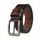 VRLEGEND Ledergürtel Herren 110-175cm Gürtel Leder Jean Business Metall Retro Jeansgürtel Vollrindleder 38mm Breite, Größe: Taille 42W-45W=Länge 130cm, Farbe: Braun