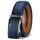 KEMISANT Gürtel Herren, Ledergürtel Ratsche Automatikschliesse für Herren Business Anzug,35mm Breit Gürtel,Grösse Angepasst, Größe: 160cm/48"-56"taille verstellbar, Farbe: Blau2399
