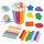 Smartwo Montessori Spielzeug ab 1 Jahr, Kinderspielzeug zum Farben Lernen, Sortierspiel Steckspiele Lernspiele ab 2 Jahre, Holzspielzeug Baby, Motorikspielzeug, Geschenk für Mädchen Jungen, Farbe: Klassischfarbe