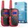Kearui Walkie Talkie, Geschenke für mädchen Jungen Kinder ab 3 4 5 6 7 8 Jahre, 8 Kanäle Klarem Klang & VOX Funktion, für Abenteuer, Klettern, Camping - Schwarz Rot, Farbe: Rot