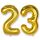 AULE Luftballon Zahl 23 Gold: XXL 101 cm Zahlen Folienballon Geburtstag Gold 32 Jahre 40 Zoll Helium Ballon Zahlenballon für Babyparty Jubiläum Deko, Größe: 23, Farbe: gold