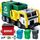 JOYIN Müllauto Spielzeug mit Lichtern und Sound,40cm Grosser Müllwagen Spielzeug ab 3 4 5 6 7 Jahre,Müllabfuhr Auto Kinder mit Frontlader-Mülltonne, 3 seitlichen Mülleimern mit 30 Stück (Grün), Farbe: Grün