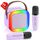 Karaoke Maschine Kinder, Geschenk für Mädchen 3-12 Jahre, Karaoke Kinder Spielzeug ab 3-12 Jahre Mädchen, Karaoke Maschine mit 2 Karaoke Mikrofon Kinder, Violett, Farbe: violett