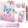 Set Tagebuch Mädchen, Kinder Schreibwaren-Geschenkset Enthält Schmetterlings Tagebuch mit Schloss Notizblock Radiergummi Spitzer Lineal & 6-Farben-Stift für Teenager Notizbuch Geschenke 6-12 Jahren, Farbe: Butterfly
