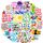 Sticker Sprüche 100 Pcs Motivationssticker, Positive Affirmationen Inspirierende Motivation Sprüche Aufkleber, Wasserfeste Vinyl Sticker für Laptop Scrapbooking Journaling Skateboard Snowboard usw, Farbe: B-bunt Sprüche Style