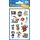 AVERY Zweckform 53197 Kinder Papier-Sticker Piraten 39 Aufkleber (für Jungen, Mitgebsel, Gastgeschenk, Piraten Kindergeburtstag, Schatzsuche, Belohnung, zum Spielen, Sammeln, Basteln, Verschenken), Größe: 16,50cm x 8,5 cm, Farbe: Piraten