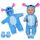 Aolso Kleidung Outfits für Baby Puppen, Babypuppenkleidung für 14–18 Zoll grosse Puppen, 35–45 cm grosse Babypuppen, Puppe Zubehör, Neue Puppenkleidungs-Outfits, Geschenke für Mädchen (Stich), Farbe: Blau