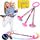 Q-WOOFF Kinder Blinkender Springring, Sport Sprungball，Faltbarer Flash Jumping Ball, Geeignet Für Geschicklichkeitsspiele Für Kinder Oder Erwachsene, Übung (Rosa) (L), Farbe: Grün