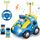 Pup Go Fernbedienung Cartoon Polizeiauto für Kinder 1 2 3 Jahre, Ferngesteuertes Auto Spielzeug mit Musik und Licht, Radio Control Rennwagen Kinderspielzeug, Ideal RC Auto Geschenk für Junge, Farbe: Polizeipatrouille Auto (27 Mhz)
