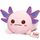 Mewali 40 cm Weiches Rosa Axolotl-Kuschelkissen – Niedliches Schmuse-Axolotl-Stofftier, Quetschbares Plüschtier für Kinder, Erwachsene und Plüschtierliebhaber, perfekt zum Kuscheln und Entspannen, Größe: 40 cm, Farbe: Lila Ohren Axolotl