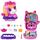 Polly Pocket Puppen und Spielset, Pony-Rodeo-Schatulle, Spielzeug für unterwegs mit 1 kleinen Puppe, Pferdchen, Zubehör für Mode und Essen, JCR39, Farbe: Rosa