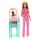 Barbie Kinderärztin-Puppe mit blonder Modepuppe und pinkfarbenem Kittel-Set, 1 Baby-Patientenpuppe mit Zubehör und Möbeln, JCR72, Farbe: Rosa